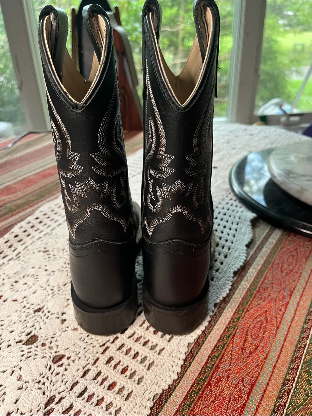 Cody James youth boys Nash western boot with performance sole broad square toe